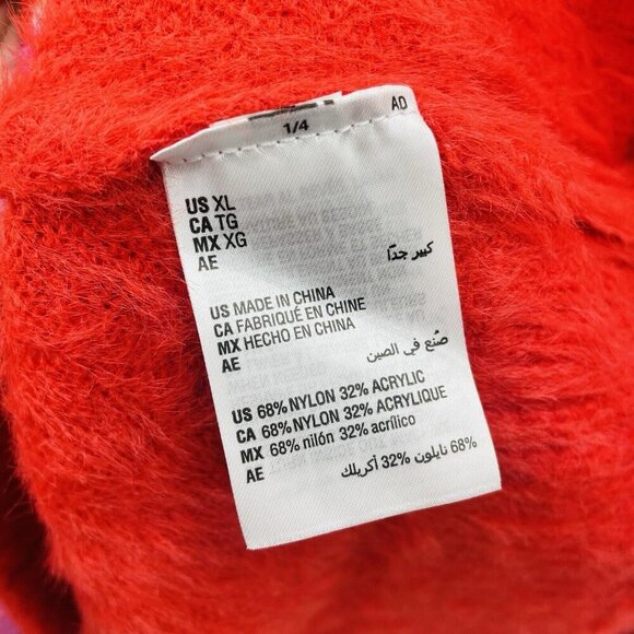 Holiday Lane Womens Size XL Fair Isle Fuzzy Crewneck Sweater in Ruby Red $59 082 - Picture 9 of 9